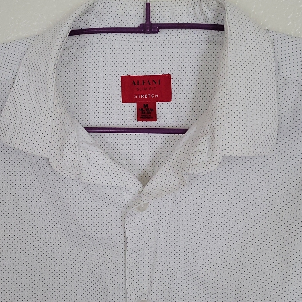 Alfani Slim Fit stretch button down shirt